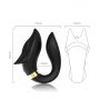 Stymulator łechtaczki Fox silikonowy czarny USB wodoodporny - 7