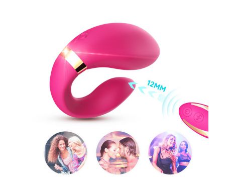 Stymulator łechtaczki silikonowy Crescent jasnoróżowy USB B Series Joy - 4