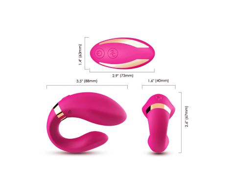 Stymulator łechtaczki silikonowy Crescent jasnoróżowy USB B Series Joy - 6