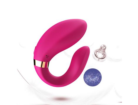 Stymulator łechtaczki silikonowy Crescent jasnoróżowy USB B Series Joy - 12