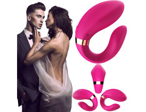 Stymulator łechtaczki silikonowy Crescent jasnoróżowy USB B Series Joy