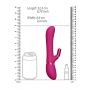 Wibrator króliczek Vive Chou silikonowy różowy USB 22 cm - 10