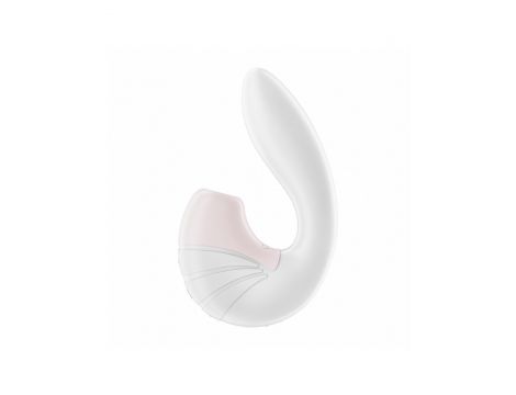Wibrator Satisfyer Supernova regulowany biały silikonowy USB 17 cm - 2
