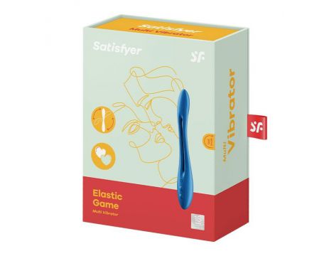 Wibrator elastyczny Satisfyer Elastic Game ciemnoniebieski 22 cm