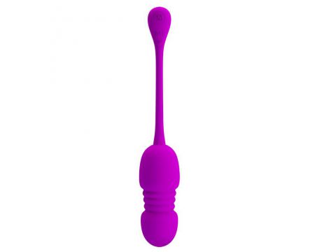Wibrujące jajko Pretty Love Callie fioletowe 12 wibracji 12 pchnięć USB - 4