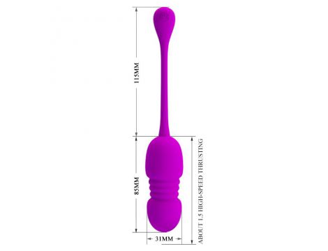 Bezprzewodowe wibrujące jajko Pretty Love Callieri fioletowe USB - 6