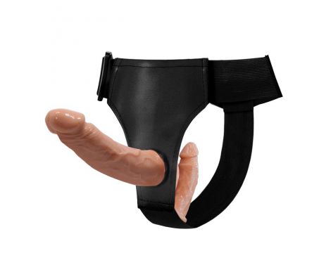 Strap on z podwójnym dildo Baile cielisty