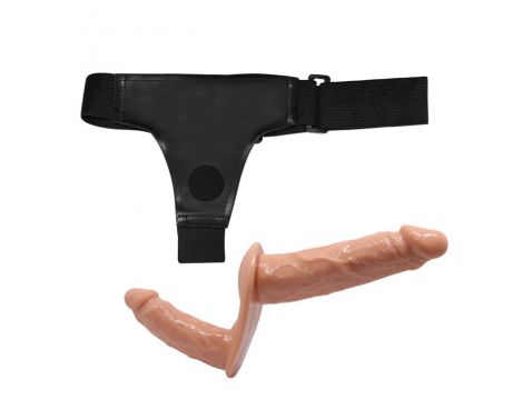 Strap on z podwójnym dildo Baile cielisty - 4