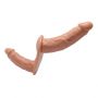 Strap on z podwójnym dildo Baile cielisty - 4