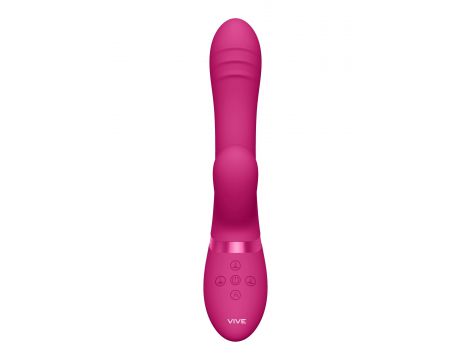 Wibrator króliczek Vive Tani różowy silikonowy USB - 7