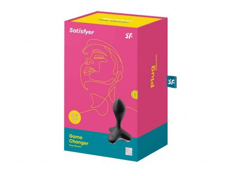 Wibrator analny Satisfyer Game Changer silikonowy czarny USB 12 cm