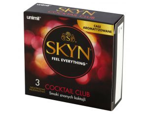 Prezerwatywy smakowe nielateksowe SKYN Cocktail Club 3
