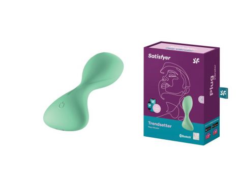 Wibrator analny Satisfyer Trendsetter Connect App jasnozielony