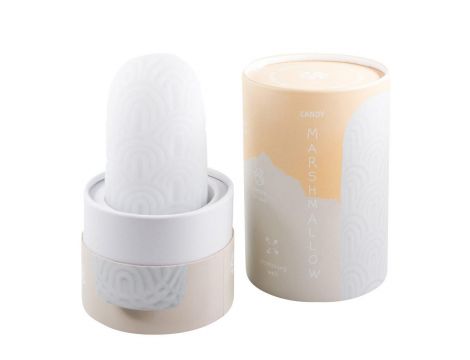Masturbator Marshmallow Maxi Candy biały TPE 14 cm - 2