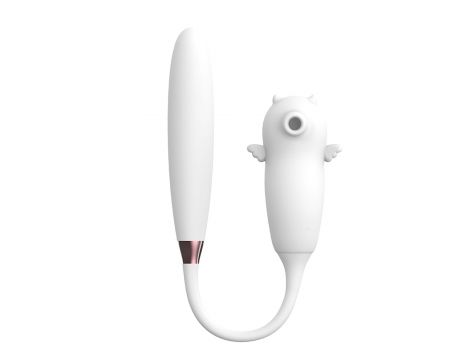 Stymulator bezdotykowy łechtaczki Viola biały silikonowy USB wodoodporny - 4