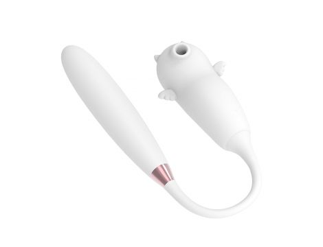 Stymulator bezdotykowy łechtaczki Viola biały silikonowy USB wodoodporny - 5