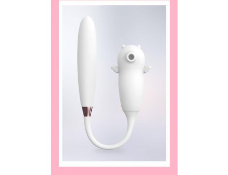 Stymulator bezdotykowy łechtaczki Viola biały silikonowy USB wodoodporny - 6