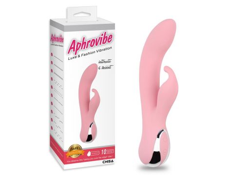 Wibrator króliczek Aphrovibe silikonowy 10 funkcji USB 18 cm