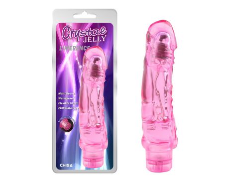 Wibrator żelowy realistyczny CrystalJELLY Limerence różowy