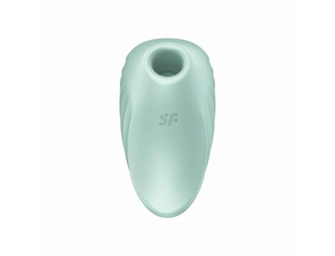 Stymulator łechtaczki Satisfyer Pearl Diver niebieski silikonowy 9 cm USB - 7