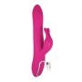 Wibrator króliczek silikonowy Isabella różowy USB 24 cm - 2