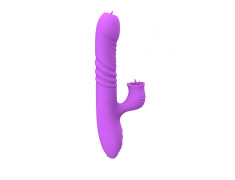 Wibrator Lyla silikonowy fioletowy USB 21 cm - 2