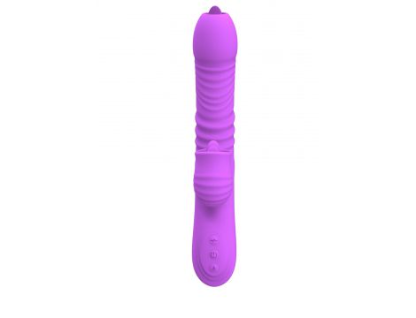 Wibrator Lyla silikonowy fioletowy USB 21 cm - 3