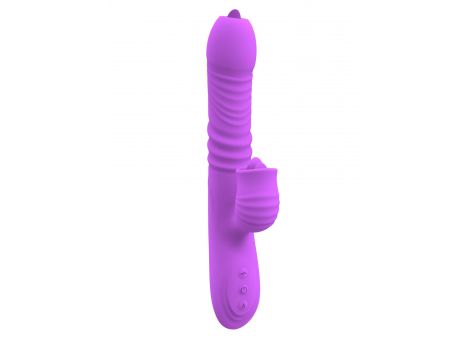 Wibrator Lyla silikonowy fioletowy USB 21 cm - 4