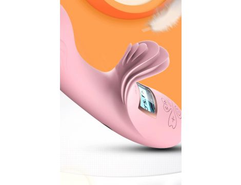 Wibrator silikonowy Lyla podgrzewany z językami różowy USB - 8