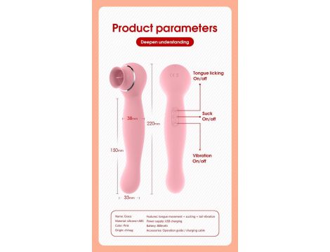 Stymulator łechtaczki Lyla silikonowy z ssaniem USB - 2