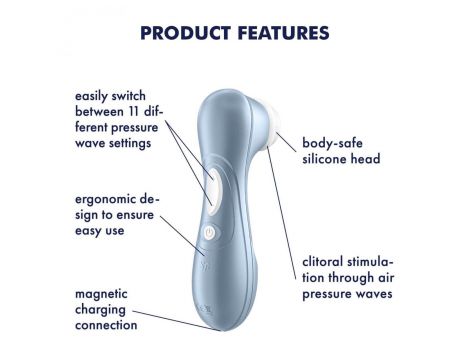 Stymulator łechtaczki fal powietrza Satisfyer Pro 2 niebieski - 2