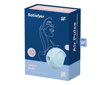 Stymulator łechtaczki Satisfyer Sugar Rush niebieski USB wodoodporny - 8