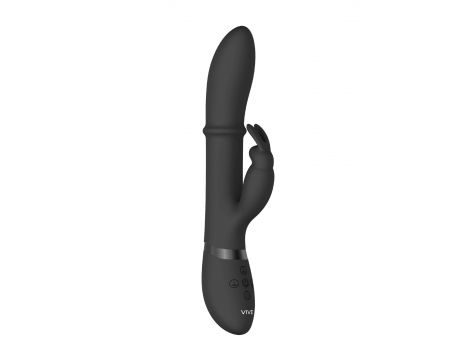Wibrator króliczek VIVE Halo silikonowy czarny 14 cm USB - 2