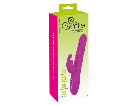 Wibrator króliczek Thrusting Pearl Sweet Smile USB - 2
