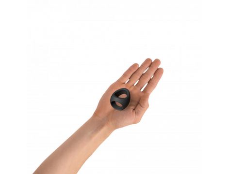 Podwójny pierścień erekcyjny Flux Ring Love to Love czarny onyx - 6
