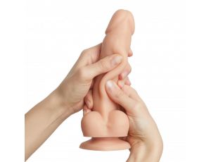 Dildo realistyczne Strap on me sliding skin waniliowy XL