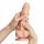 Dildo realistyczne Sliding Skin Strap on me waniliowe 18 cm