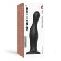 Dildo plug Curvy Strap on me silikonowe czarne XL 18 cm - 2