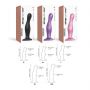 Dildo plug Curvy Strap on me silikonowe czarne XL 18 cm - 5