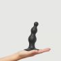 Dildo silikonowe z koralikami Strap-on-me czarne S - 4