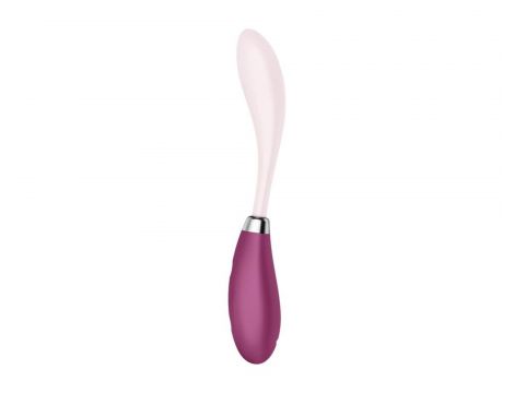 Wibrator punktu G Satisfyer Flex 3 czerwony silikonowy USB 19 5 cm - 3