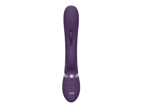 Wibrator króliczek Vive Tama fioletowy silikonowy 27 cm USB - 4