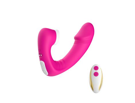 Wibrator punktu G Joy silikonowy różowy z pilotem USB