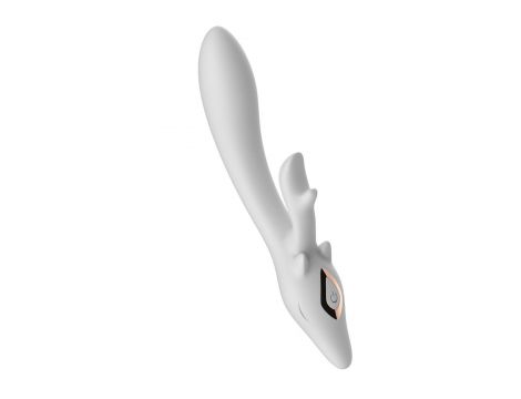 Wibrator króliczek silikonowy B-Series Joy biały 22 cm USB