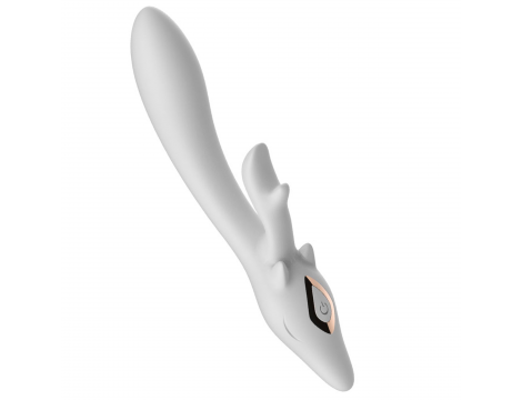 Wibrator króliczek silikonowy B-Series Joy biały 22 cm USB - 2