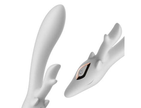 Wibrator króliczek silikonowy B-Series Joy biały 22 cm USB - 3