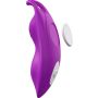 Stymulator łechtaczki do majtek Joy fioletowy z pilotem USB - 3