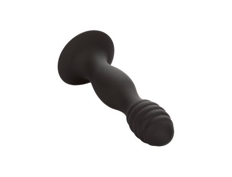 Korek analny silikonowy żebrowany Calexotics czarny - 6