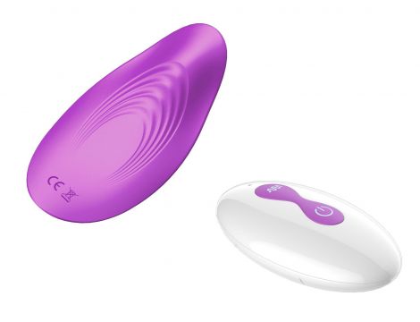 Wibrator mini silikonowy B Series Cute fioletowy USB