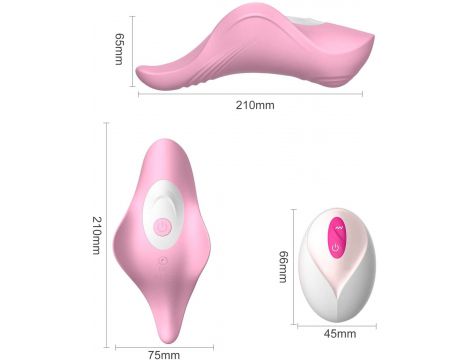 Stymulator łechtaczki do majtek B Series Cute różowy - 7